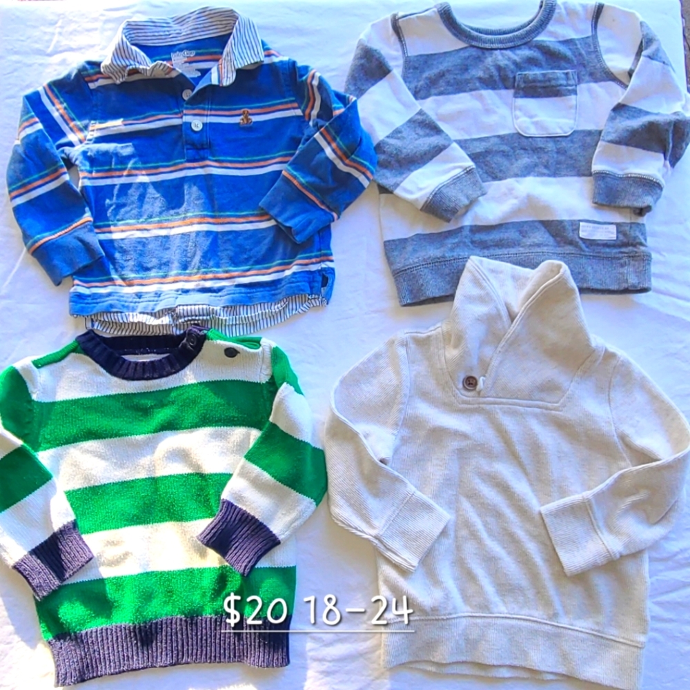 Winter baby boy clothes 18 to 2 ISH years GAP TEA OLD NAVY  GAPTHICK WINTER COAT